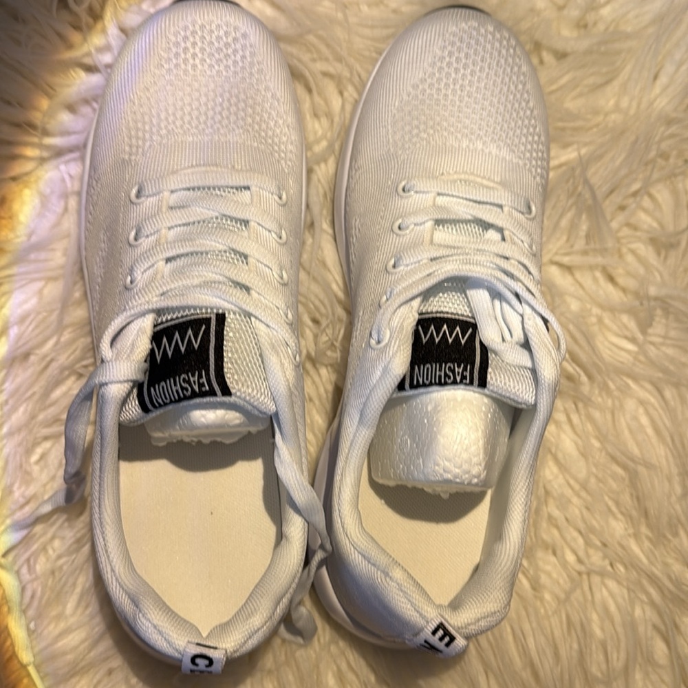 340. Nice Nice Fashion Ash White Fashion Sneakers Size 41 which is US size 10 - Picture 7 of 9